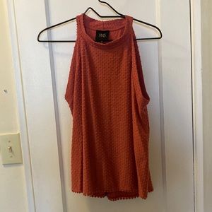 Pink womens tank top